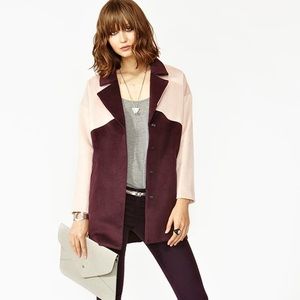 Nasty Gal Two tone coat